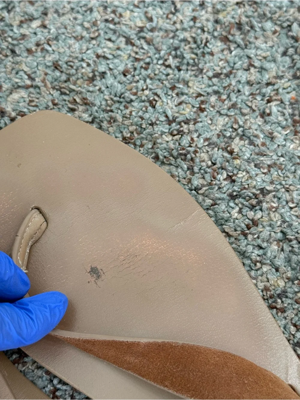 A.EMERY Kinto Leather Flip Flop - tan/Brown, Size 8.5 - Picture 3 of 16